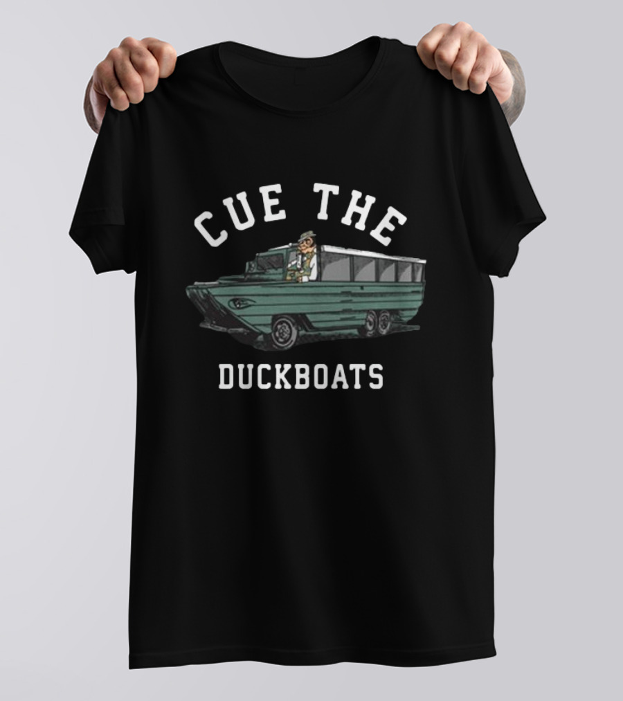 Cue The Duckboats Boston Celtics T-Shirt