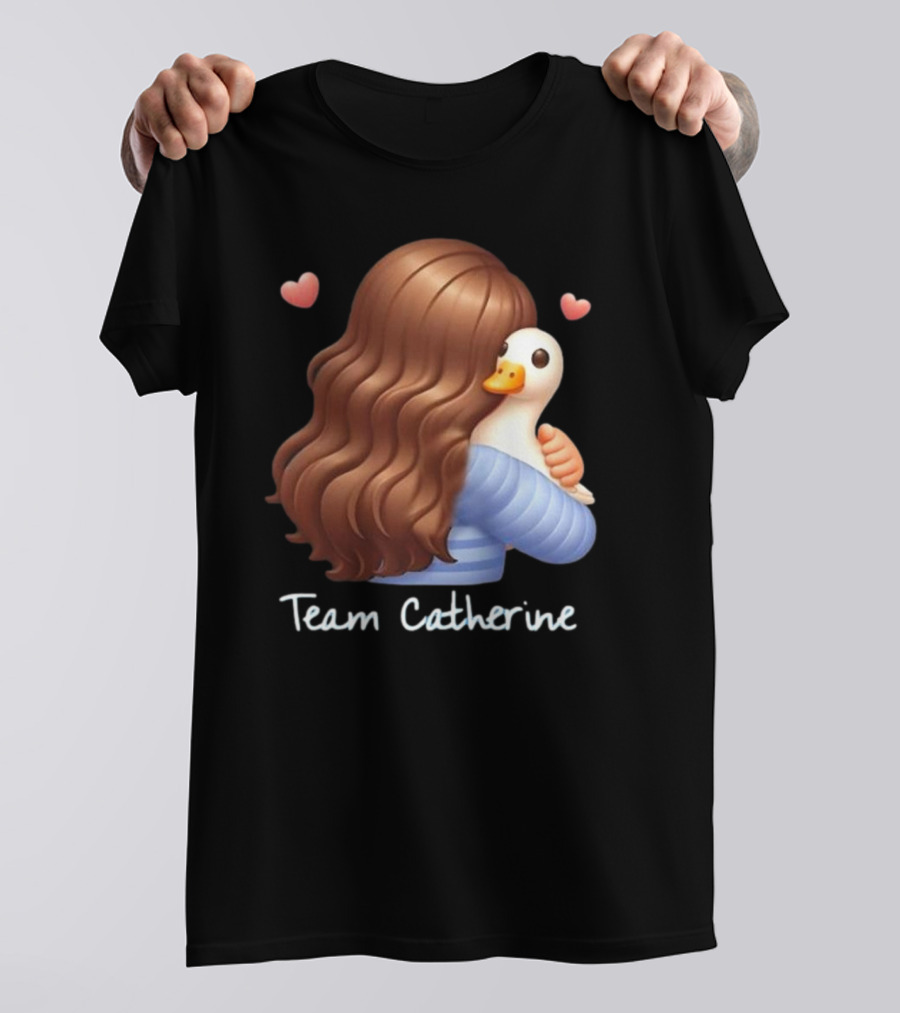 Team Catherine Real Housewives Recaps Duck Emoji Hearts T-Shirt