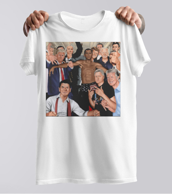 The Wright Artist Glory Boyz U.S. Political Leaders Group Photo T-Shirt