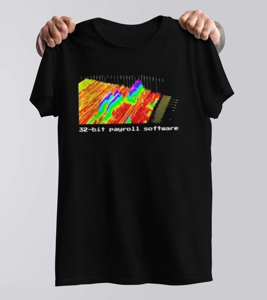 Ayush S Joinwarp 32-Bit Payroll Software Rainbow Spectrum Visualization T-Shirt