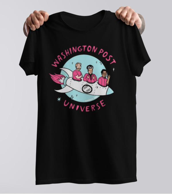 Washington Post Universe Rocket T-Shirt