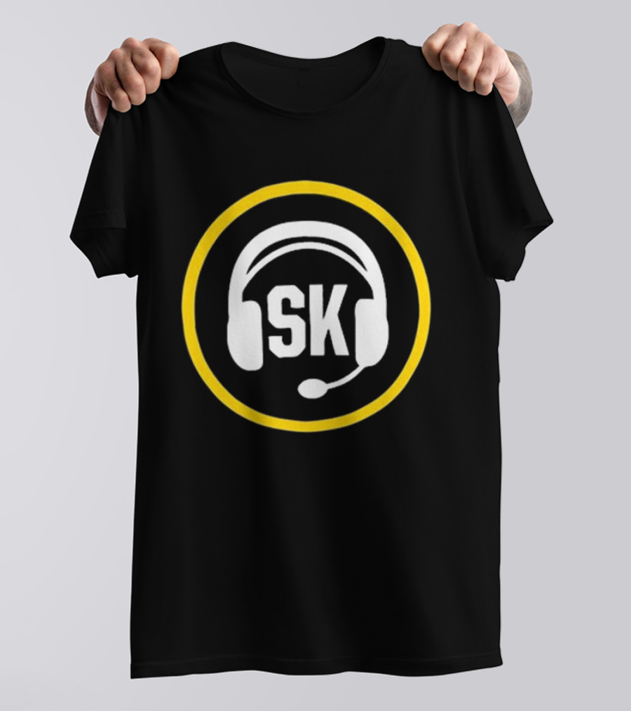 Steve Klauke SK Headset Logo Salt Lake Bees Broadcaster T-Shirt