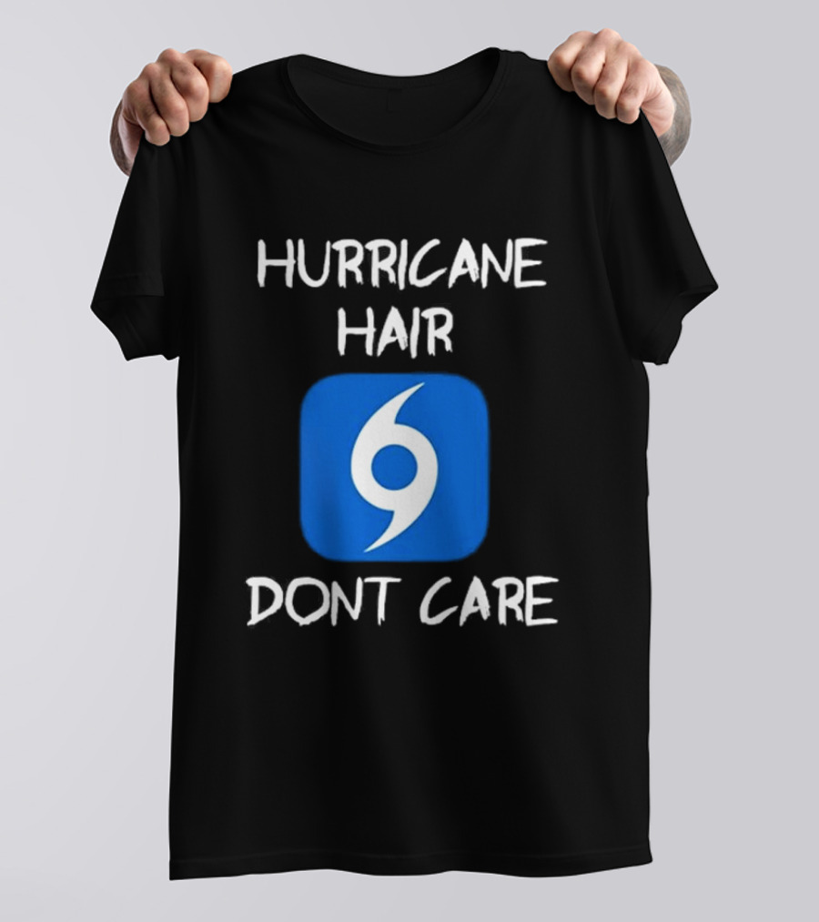 Hurricane Hair Don't Care Blue T-Shirt