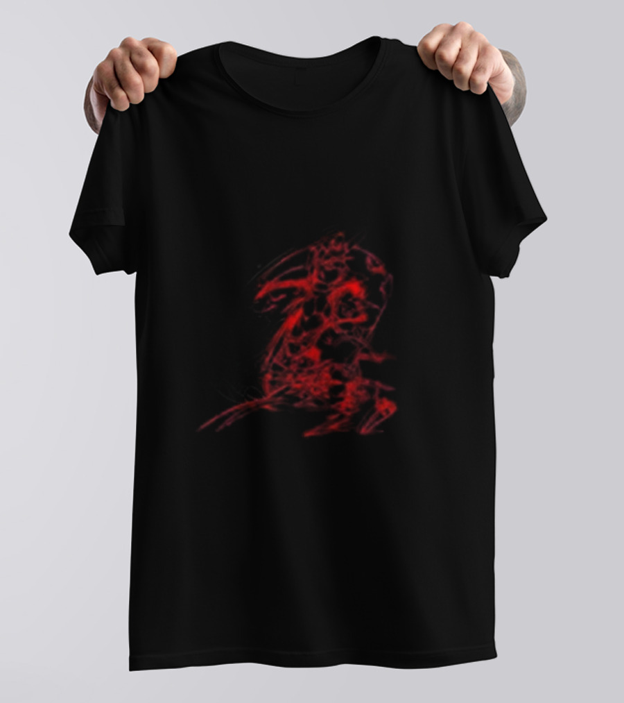 Guilty Gear Archival Record Sol And Ky Red Abstract T-Shirt