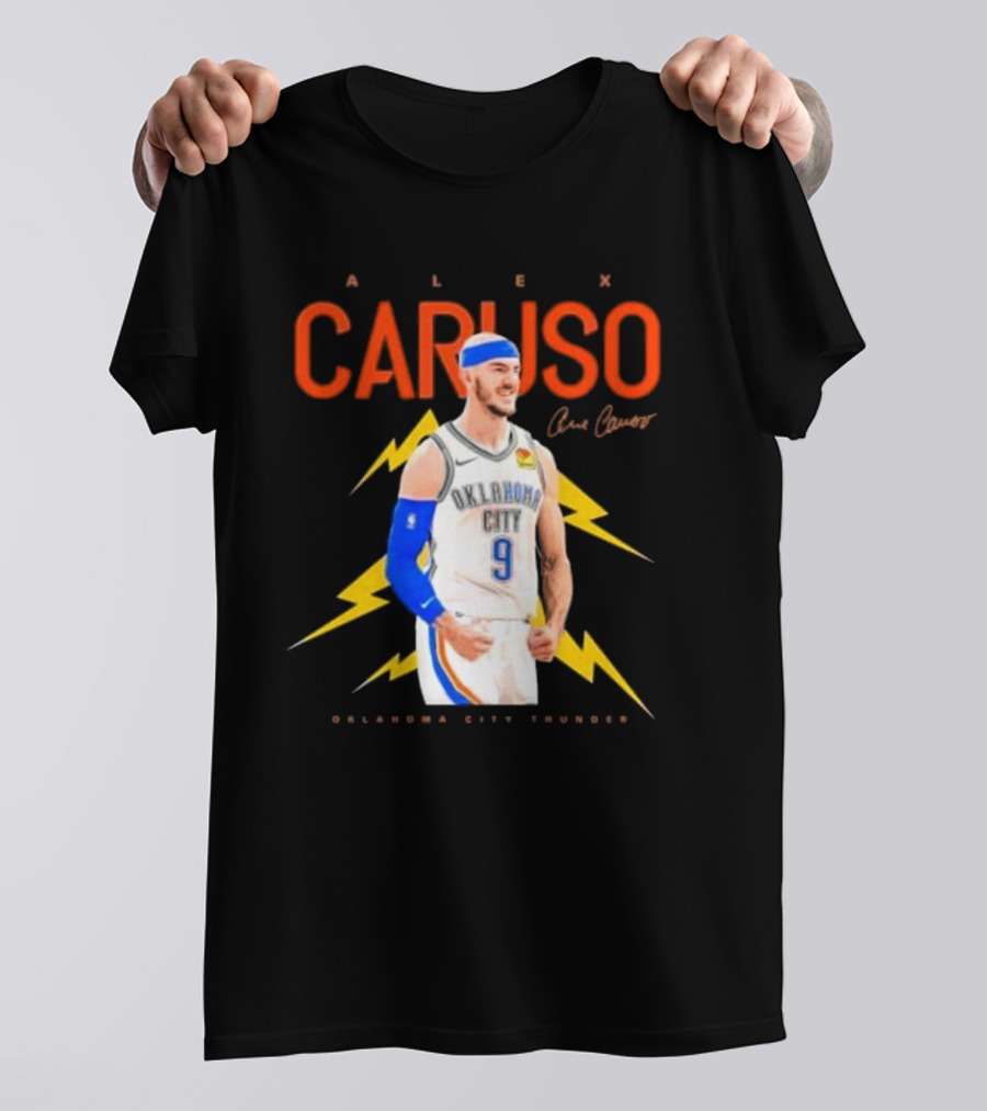 Alex Caruso Oklahoma City Thunder Basketball Superstar Signature T-Shirt
