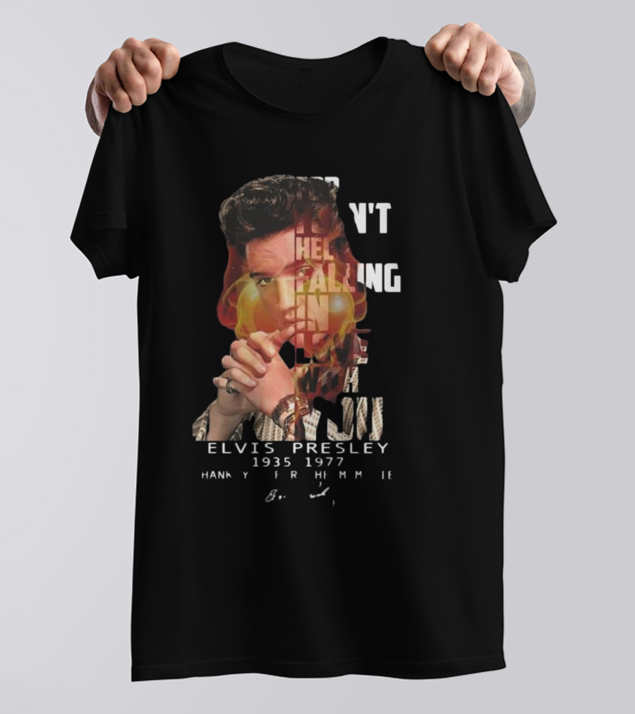 Can’t Help Falling In Love Elvis Presley 1935-1977 Thank You For The Memories T-Shirt