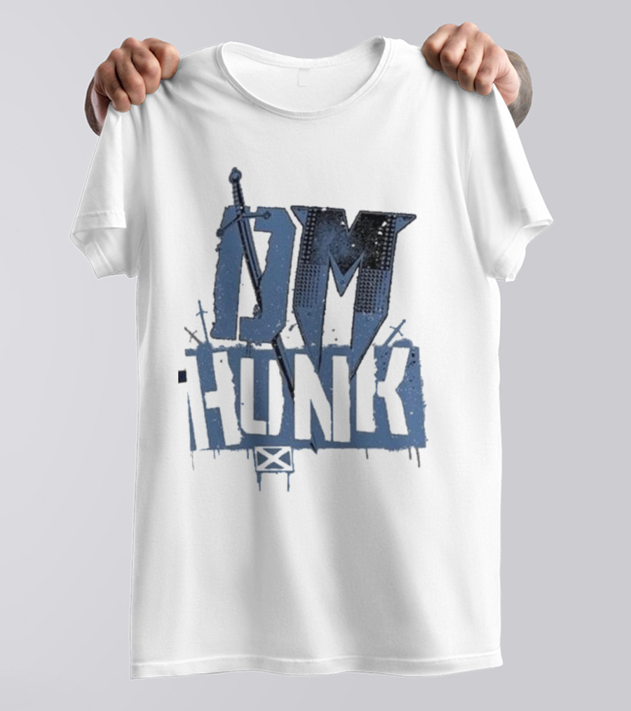 DM Hunk Sword Elements Drew Mcintyre Ringer T-Shirt