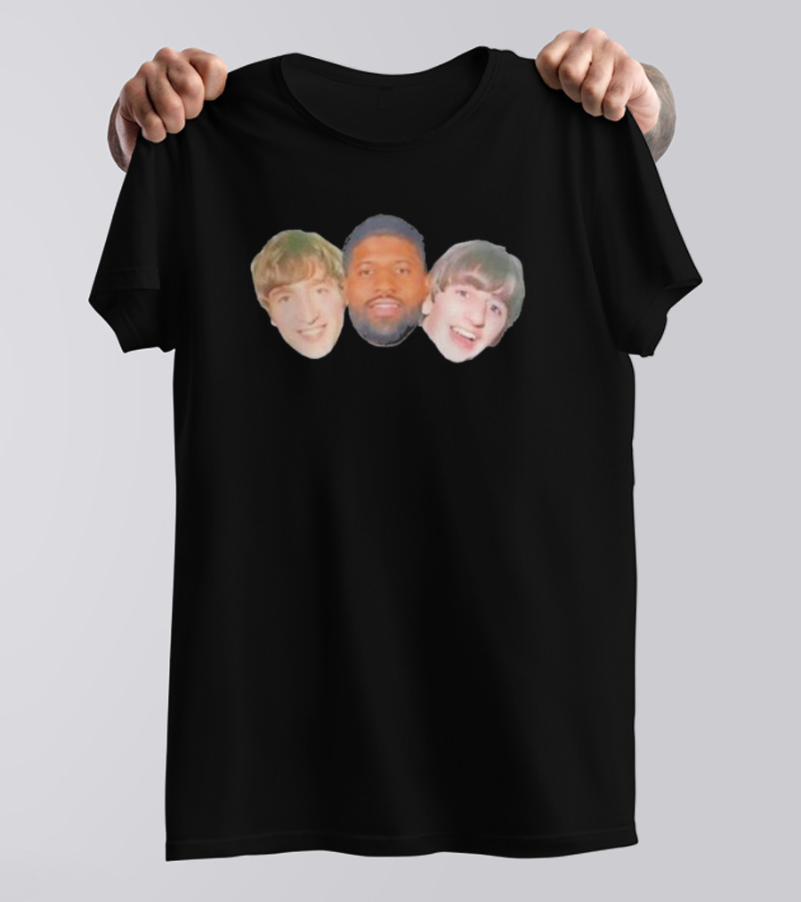 John Paul George And Ringo Philadelphia 76ers Faces T-Shirt