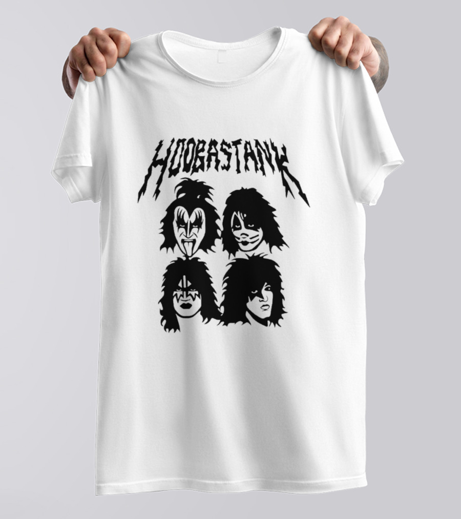 Hoobastank Meets Kiss Makeup Rock T-Shirt