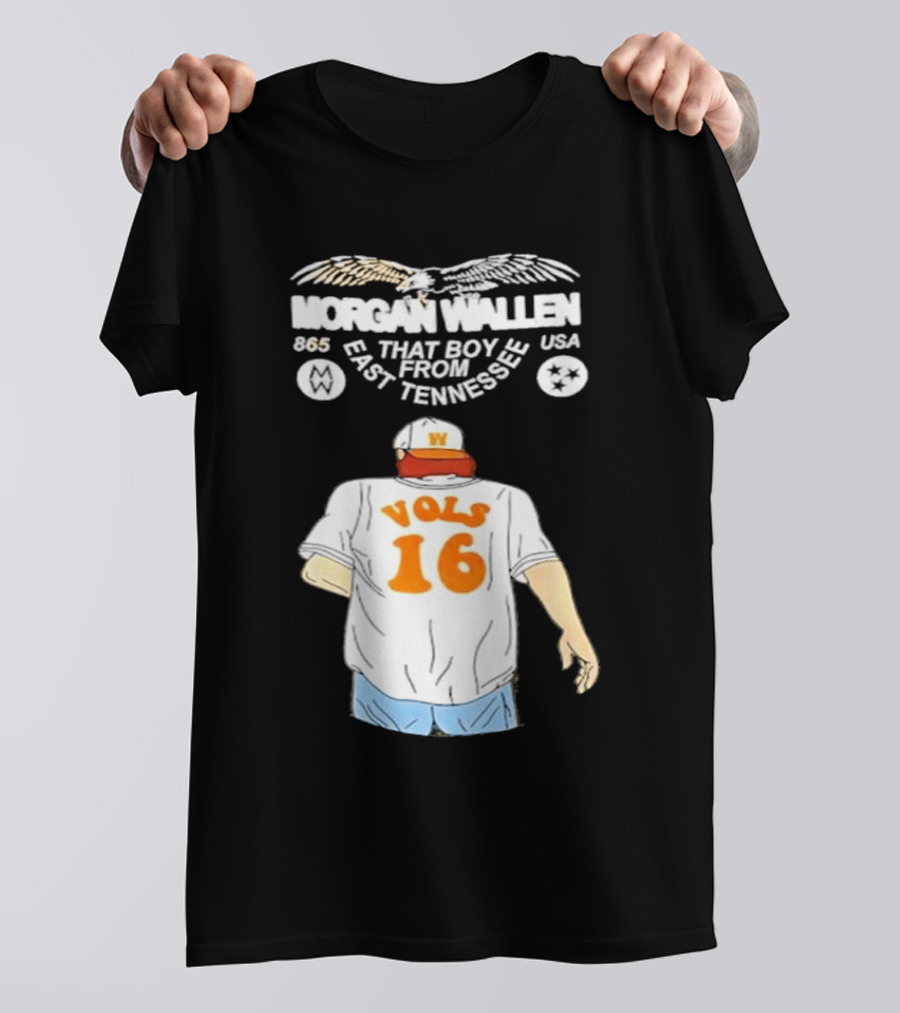 Morgan Wallen Vols 16 That Boy From East Tennessee USA 865 T-Shirt