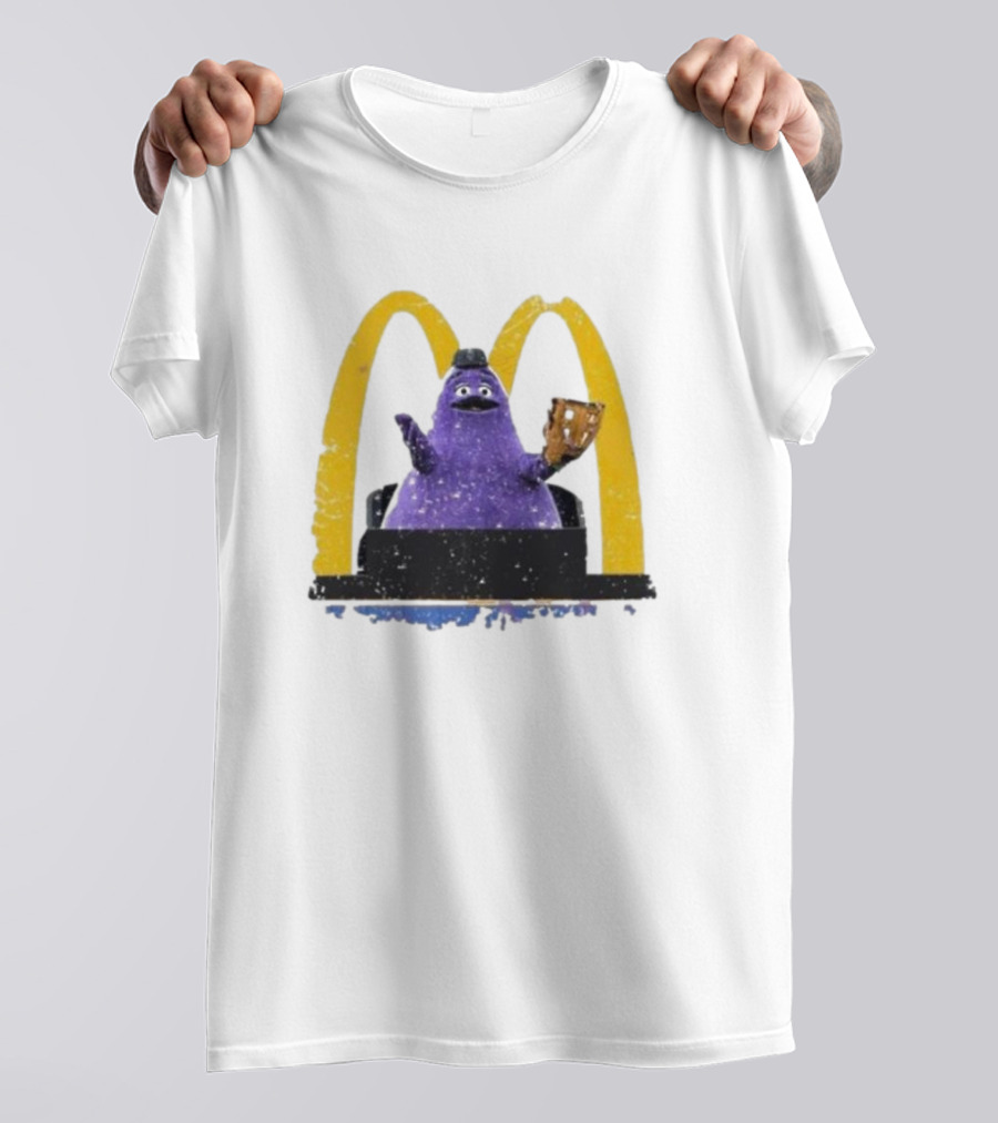 New York Mets The Grimace McDonald's Baseball Crossover T-Shirt