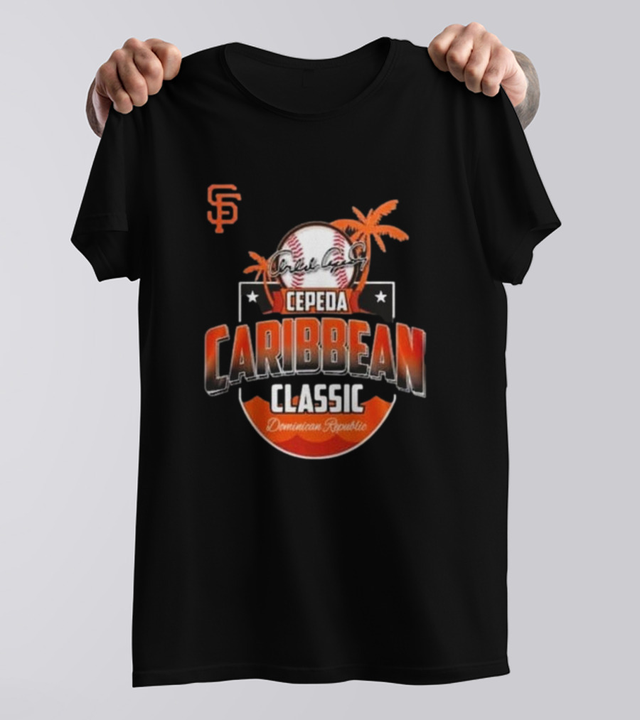 Cepeda Caribbean Classic Dominican Republic Giants Baseball T-Shirt