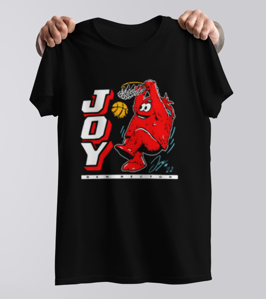 JOY Ben Rector Dunking Basketball Character T-Shirt