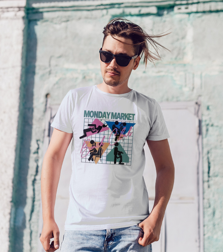 Monday Market Beach Club Geometric Leisure T-Shirt