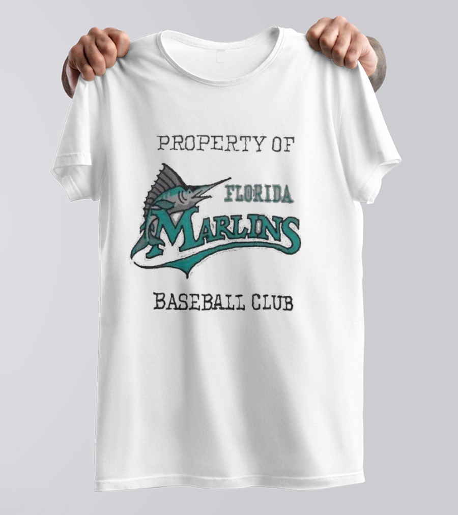Property Of Florida Marlins Baseball Club T-Shirt