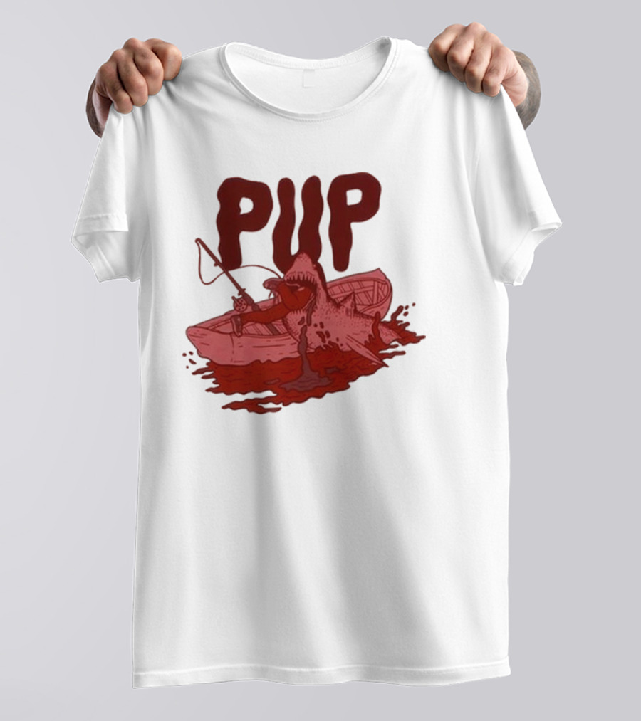 PUP Shark Attack Boat T-Shirt