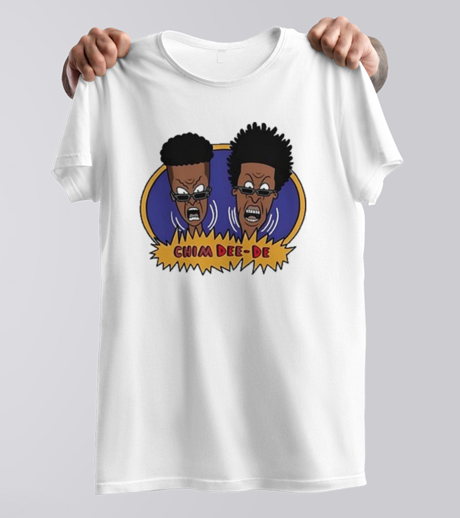 Chim Dee-De Beavis And Butt-Head Cartoon Characters With Bold Expressions T-Shirt