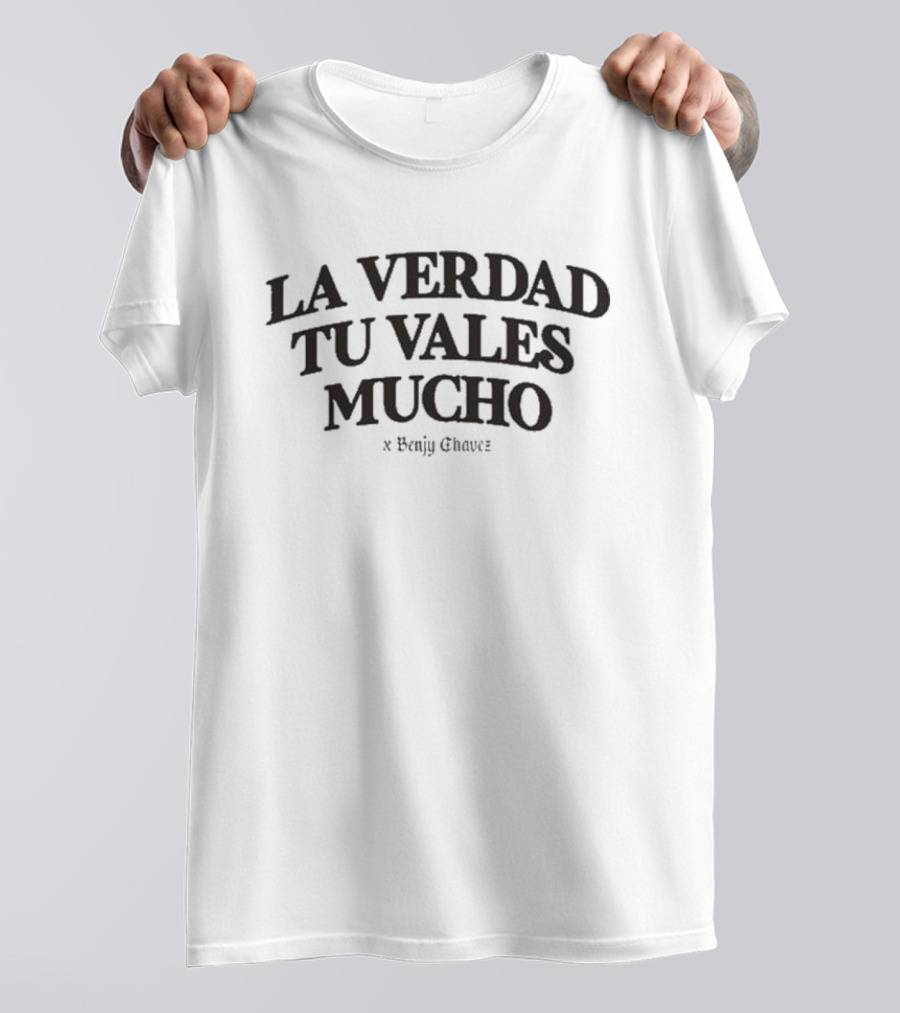 Benjy Chavez La Verdad Tu Vales Mucho Oversized Cafecito T-Shirt