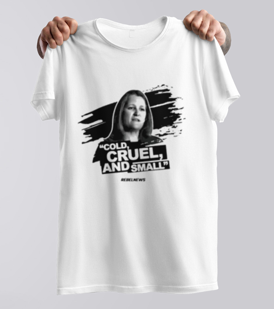 Cold Cruel And Small Sue Ann Levy Rebel News T-Shirt