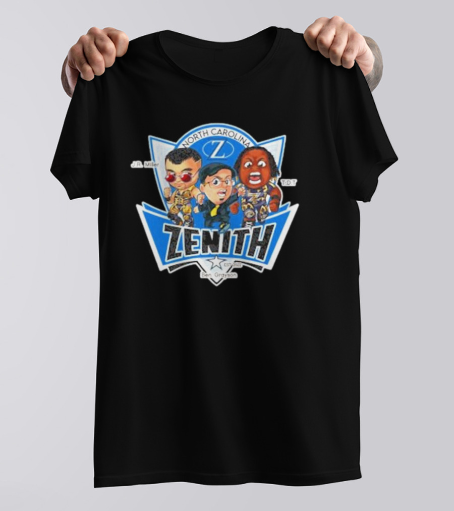 Zenith North Carolina J.R. Miller T.D.T Cartoon By Ben Grayson T-Shirt