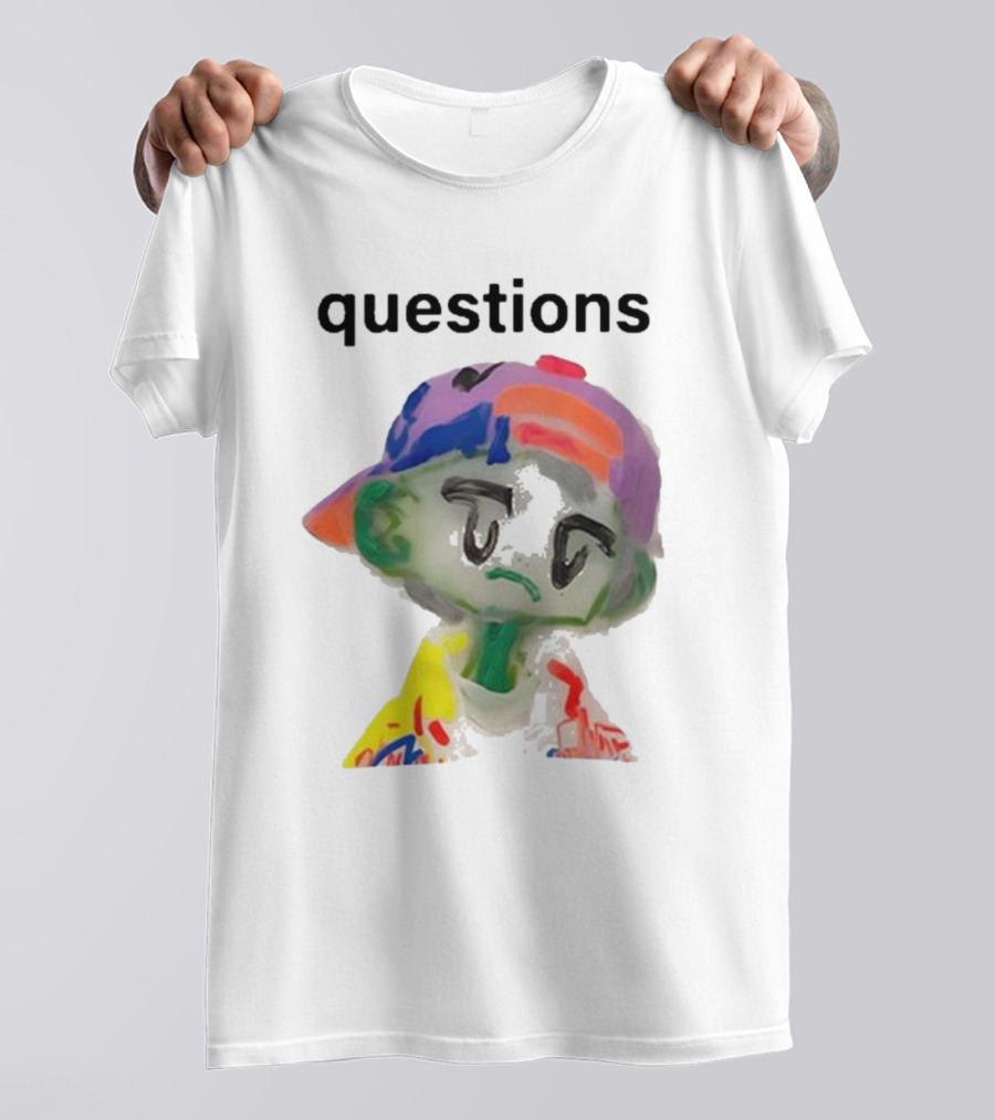 Kikillopieces Colorful Character Questions T-Shirt