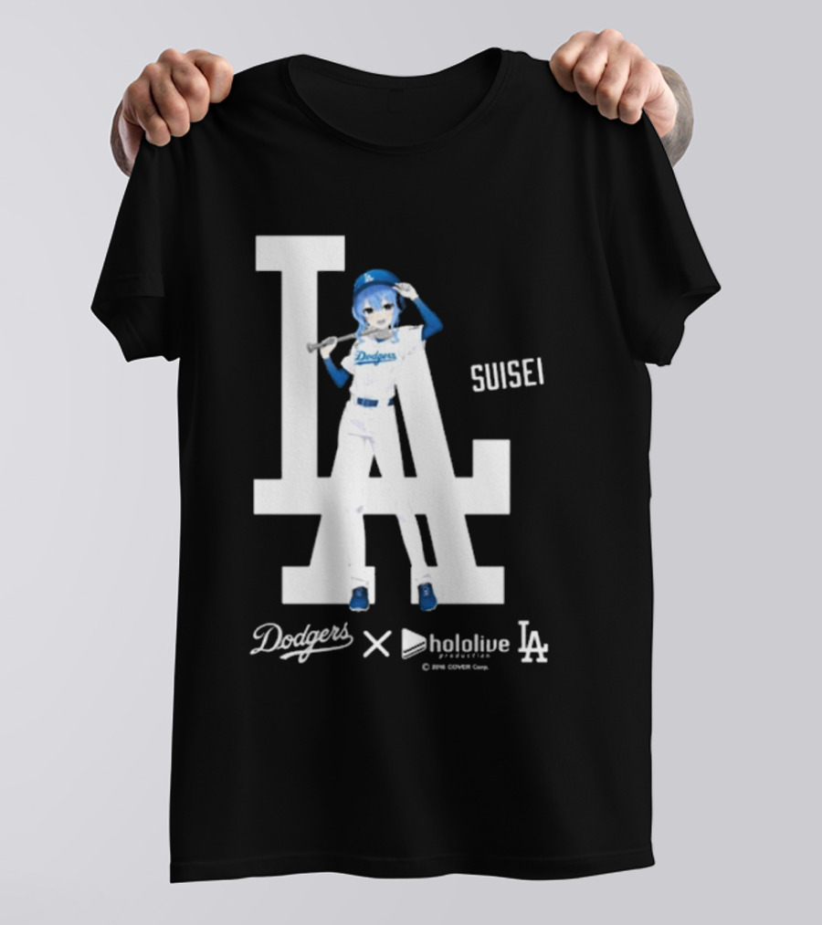 Dodgers X Hololive Suisei LA Collaboration T-Shirt
