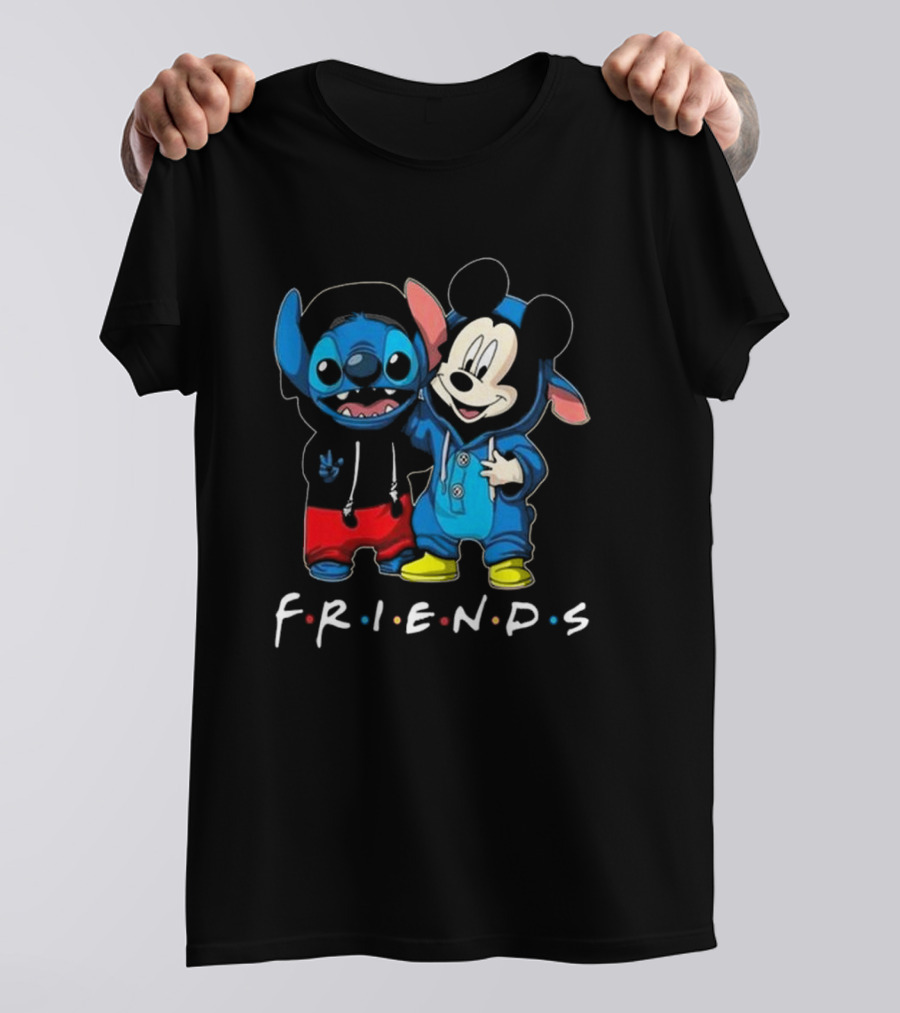 Stitch And Mickey Mouse Disney Friends Best Friends For Life T-Shirt