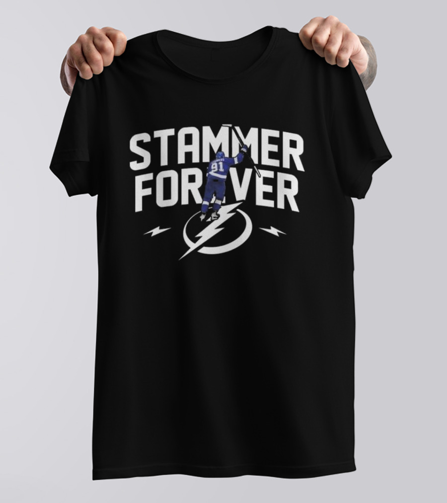 Tampa Bay Lightning Stammer Forever 91 Hockey Team Legend T-Shirt