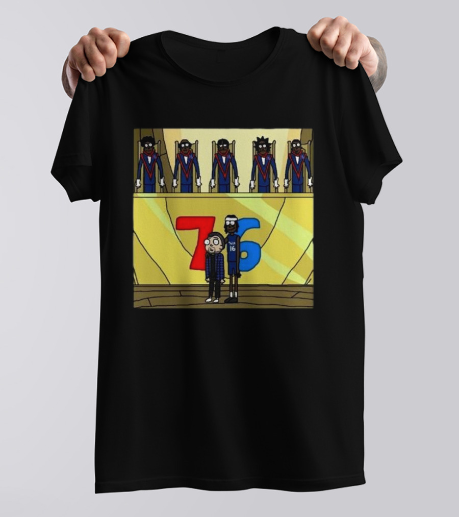 Council Of Rickys And Daryl Morty Sixers 76 T-Shirt