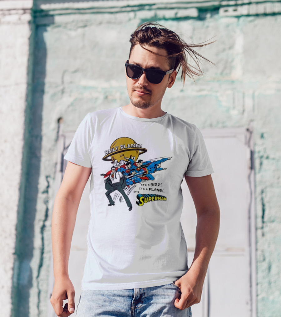 Daily Planet Superman It's A Bird It's A Plane It's Superman T-Shirt
