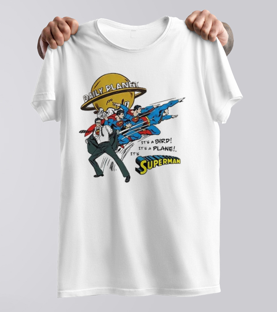 Daily Planet Superman It's A Bird It's A Plane It's Superman T-Shirt