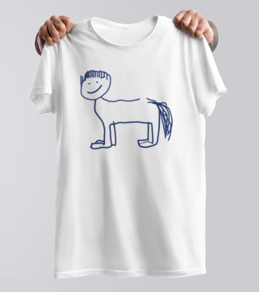 Del Water Gap Horse With Bowl Cut Sketch T-Shirt