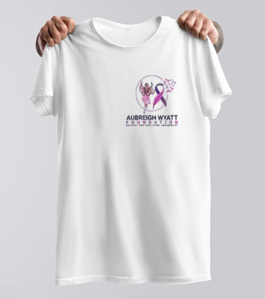 Aubreigh Wyatt Foundation Suicide Prevention Bullying Awareness Ribbon Ballet Football T-Shirt