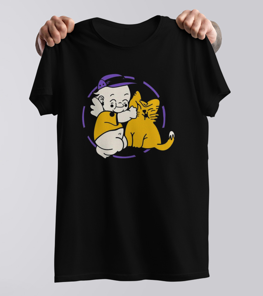 Braindead Flower Garden Urban Kats Barbed Wire Circle T-Shirt