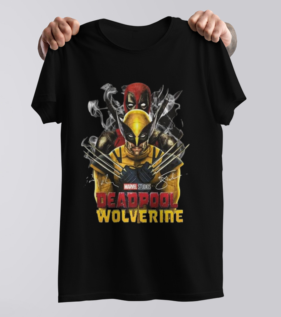 Marvel Studios Deadpool Wolverine Signature Collaboration T-Shirt