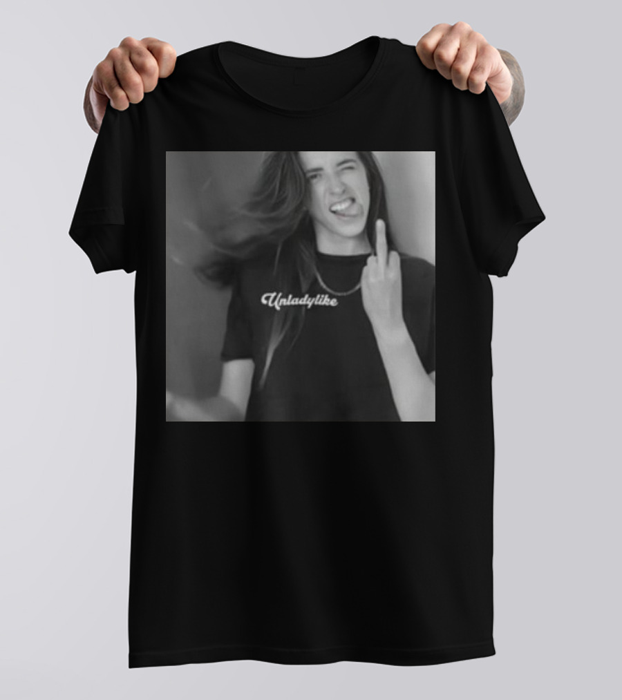 Unladylike X-Rated Rachel Ballinger Shirt Middle Finger Gesture T-Shirt