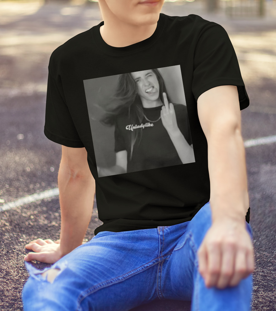 Unladylike X-Rated Rachel Ballinger Shirt Middle Finger Gesture T-Shirt