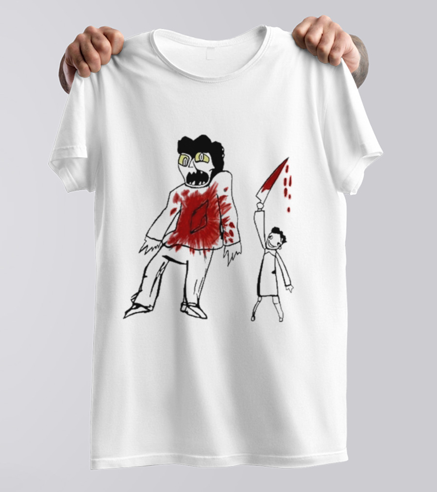 Suitably Grim Argento Horror Bloodshed Scene T-Shirt