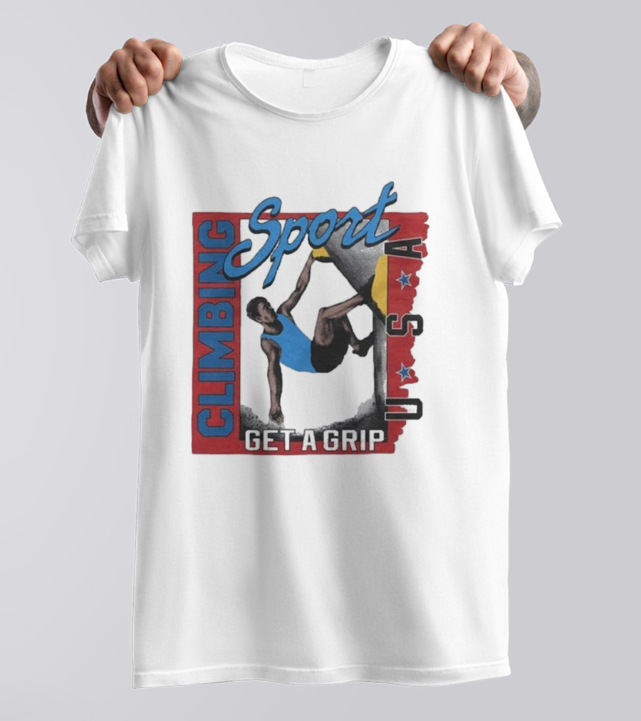 Sport Climbing USA Get A Grip T-Shirt
