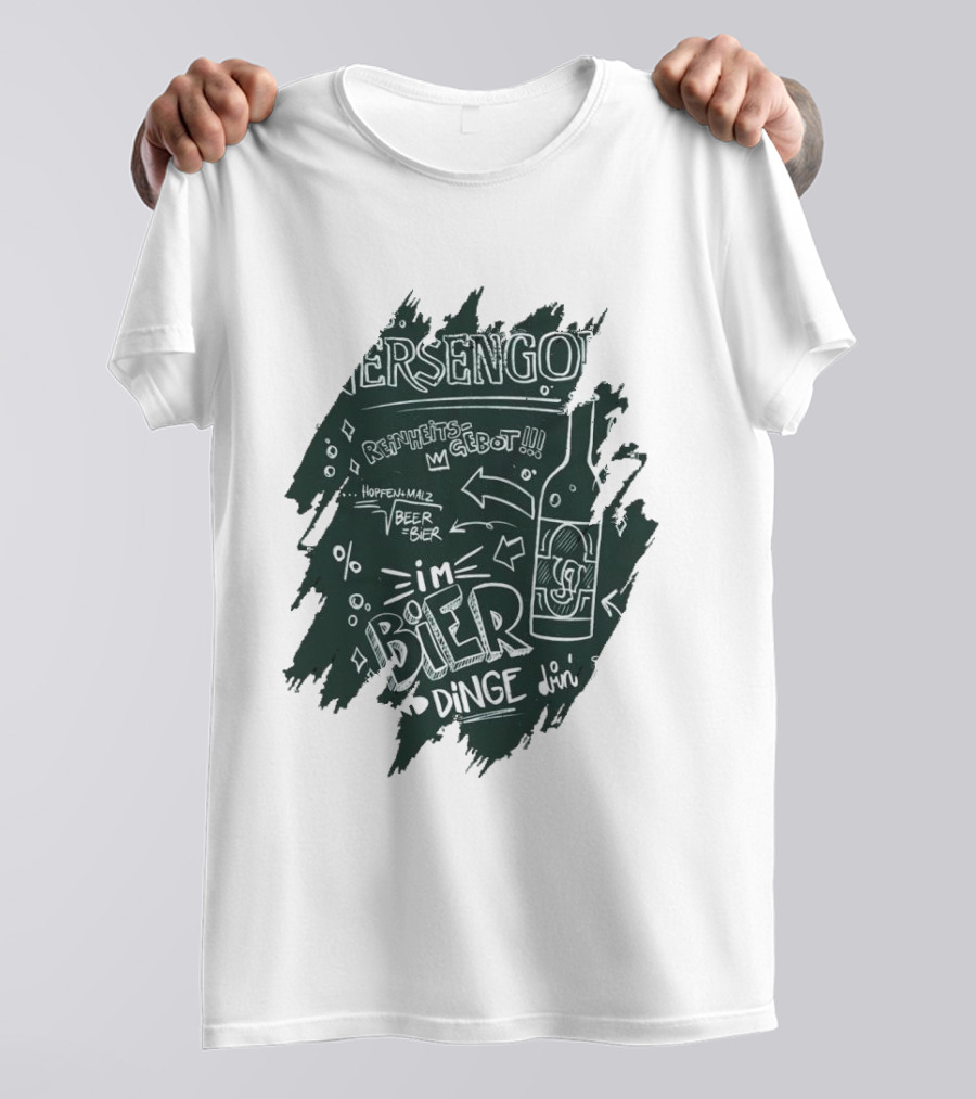 Versengold Im Bier Sind Dinge Drin Reinheitsgebot Hopfen Malz Bier T-Shirt