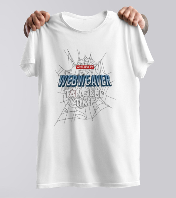 Vought Studios Webweaver Tangled In Time Spiderweb Background T-Shirt