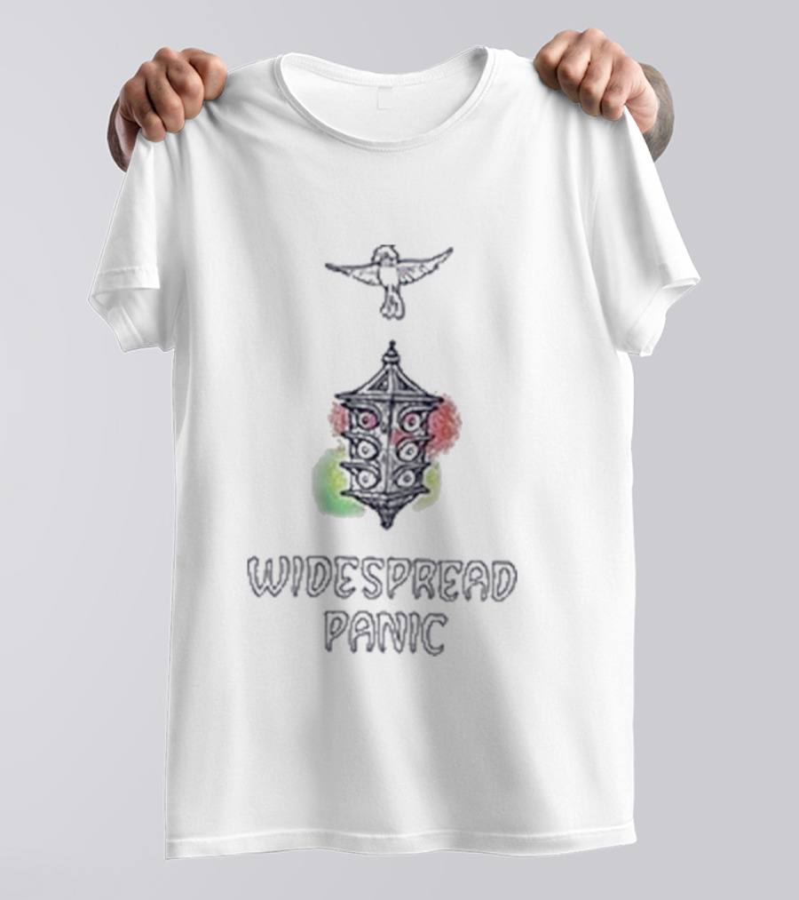 Widespread Panic Song Small Town Lantern And Bird T-Shirt