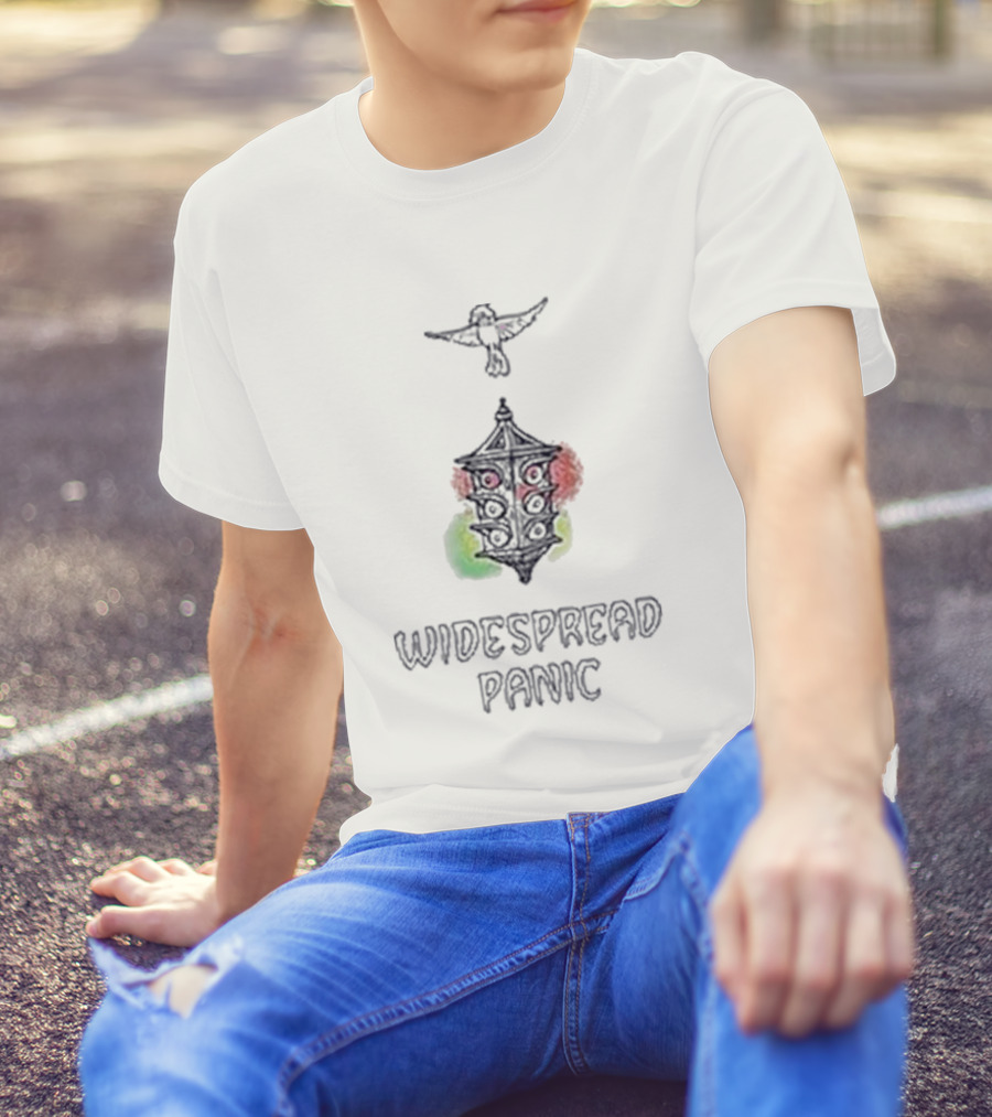 Widespread Panic Song Small Town Lantern And Bird T-Shirt