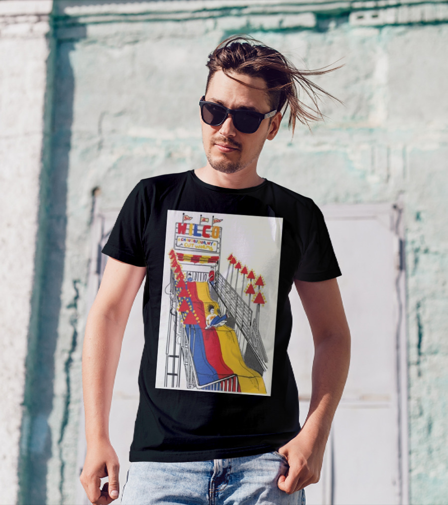 Wilco Chautauqua NY Cut Worms July 5 2024 Slide Ride T-Shirt
