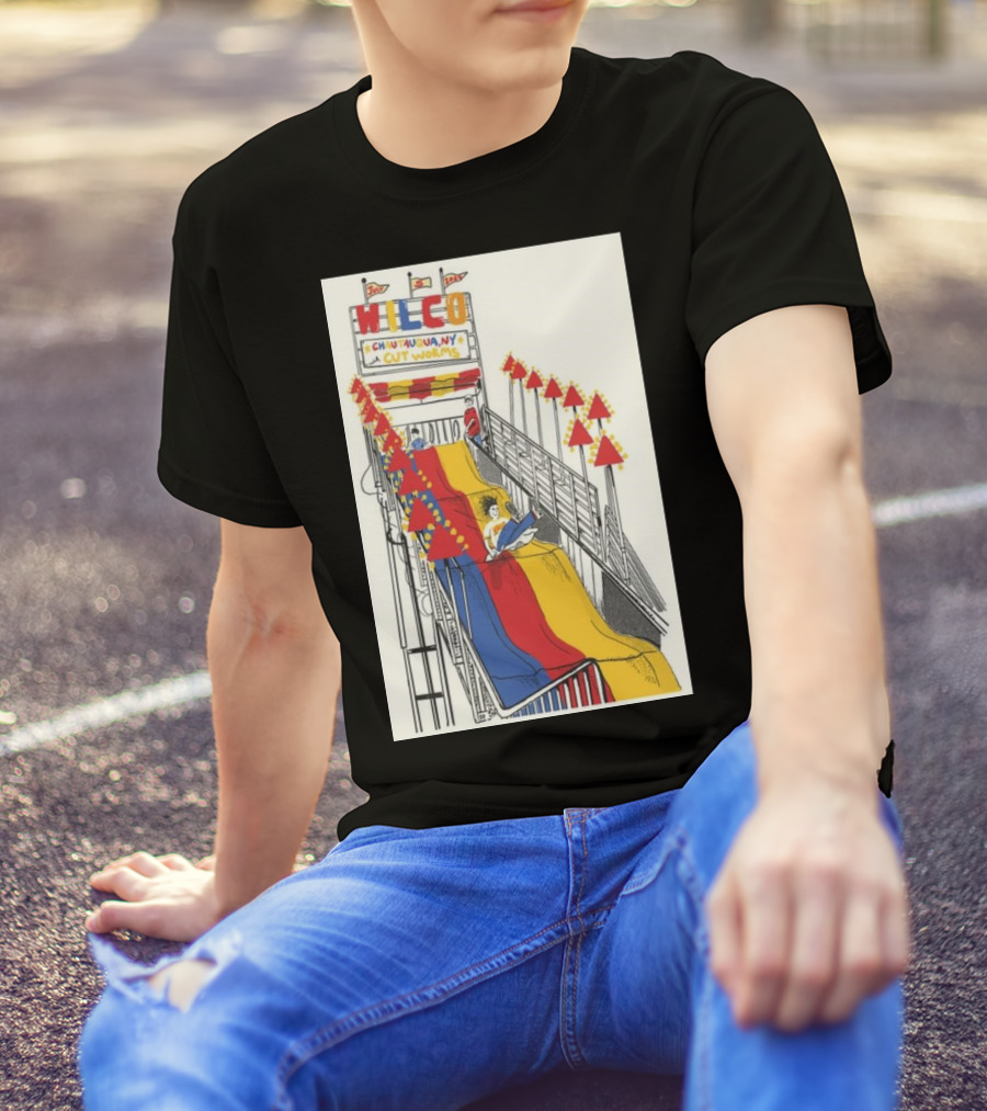 Wilco Chautauqua NY Cut Worms July 5 2024 Slide Ride T-Shirt