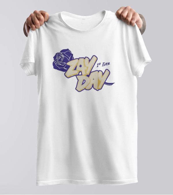 Zay Day 1St Ever Blue Rose T-Shirt