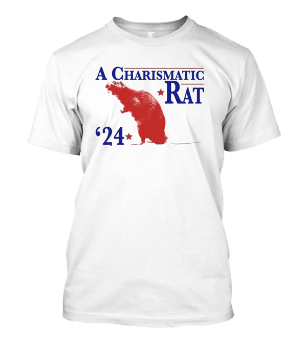 A Charismatic Rat '24 Red White Blue Stars T-Shirt
