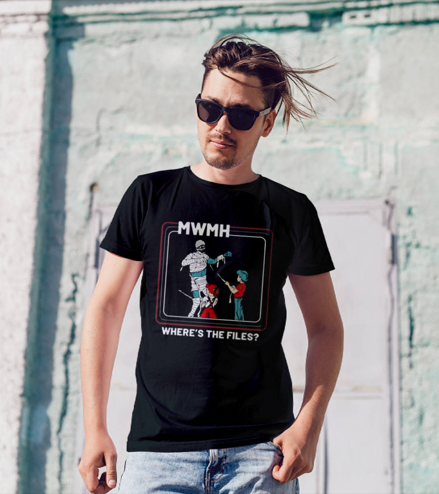 Murder With My Husband MWMH Where’s The Files Mummy T-Shirt