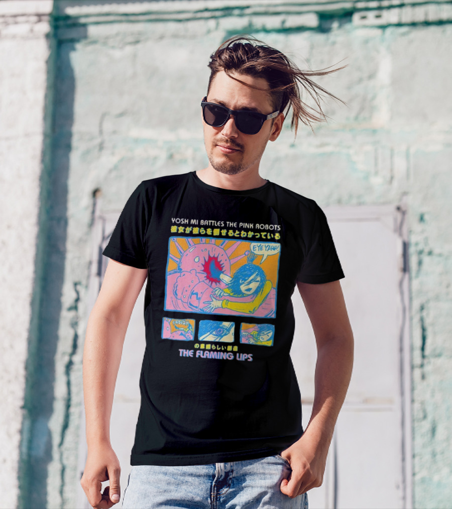 Yoshimi Battles The Pink Robots The Flaming Lips Comic T-Shirt