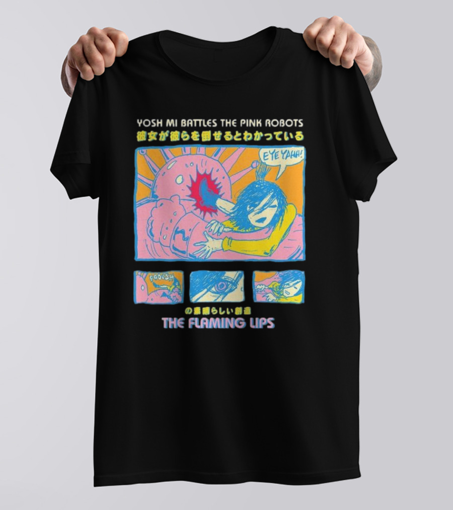 Yoshimi Battles The Pink Robots The Flaming Lips Comic T-Shirt